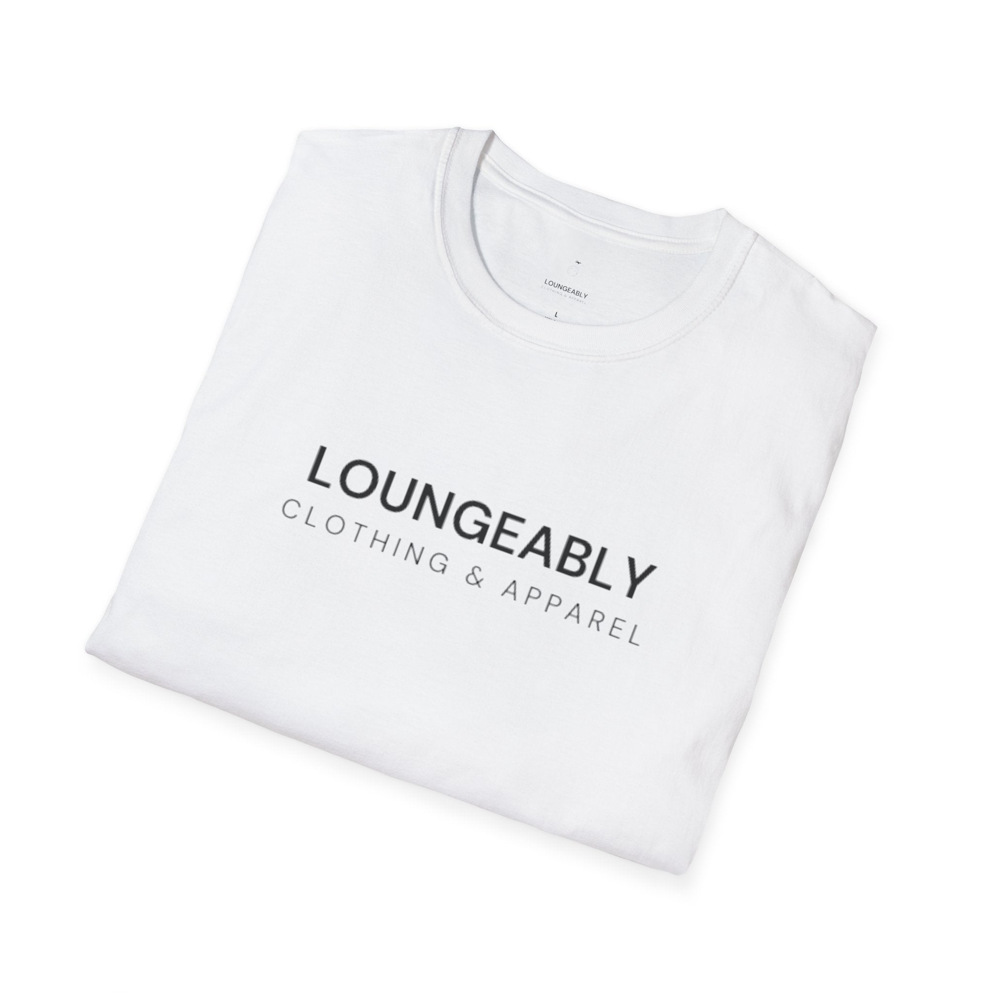 Loungeably Everyday T-Shirt — Minimal Globe & Plane Graphic Tee