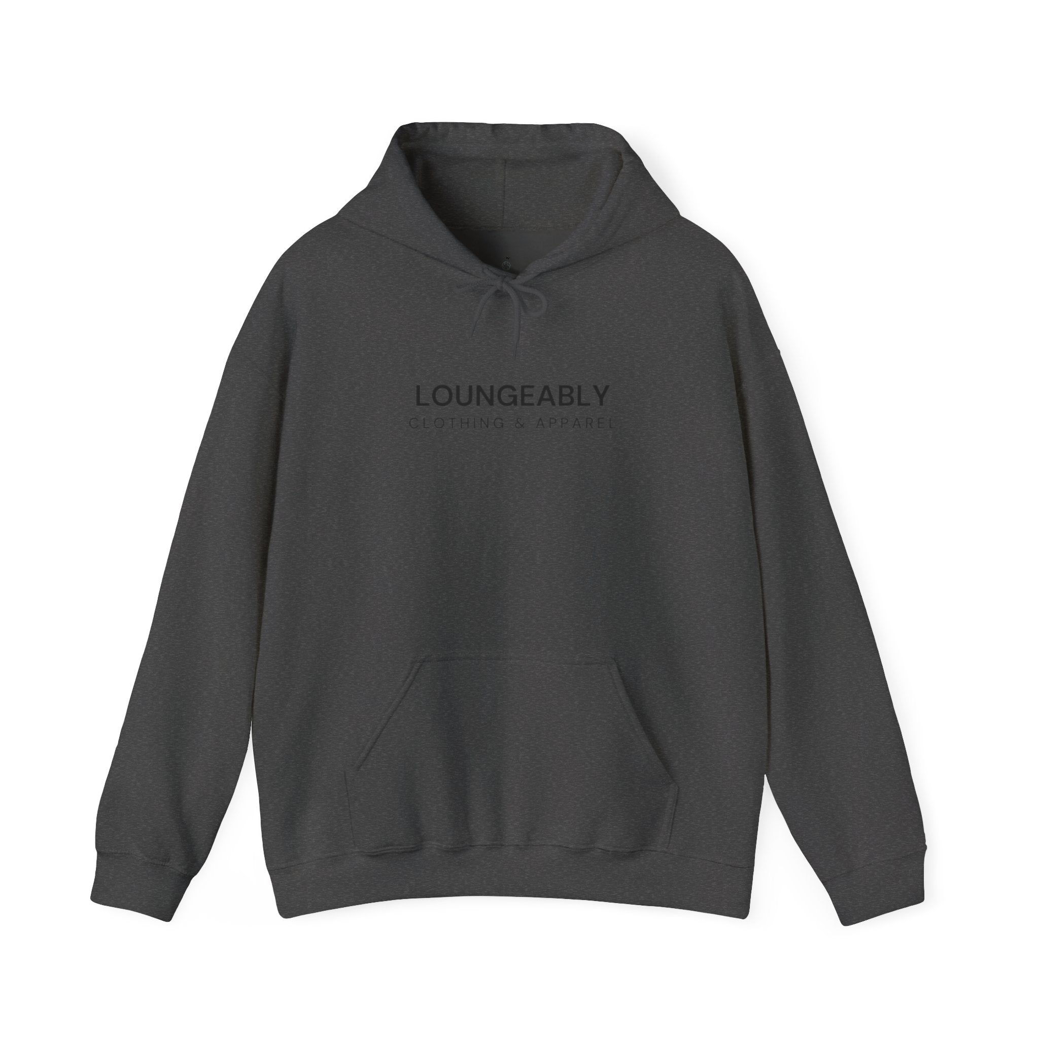 Loungeably Everyday Hoodie — Minimal Globe & Plane Graphic