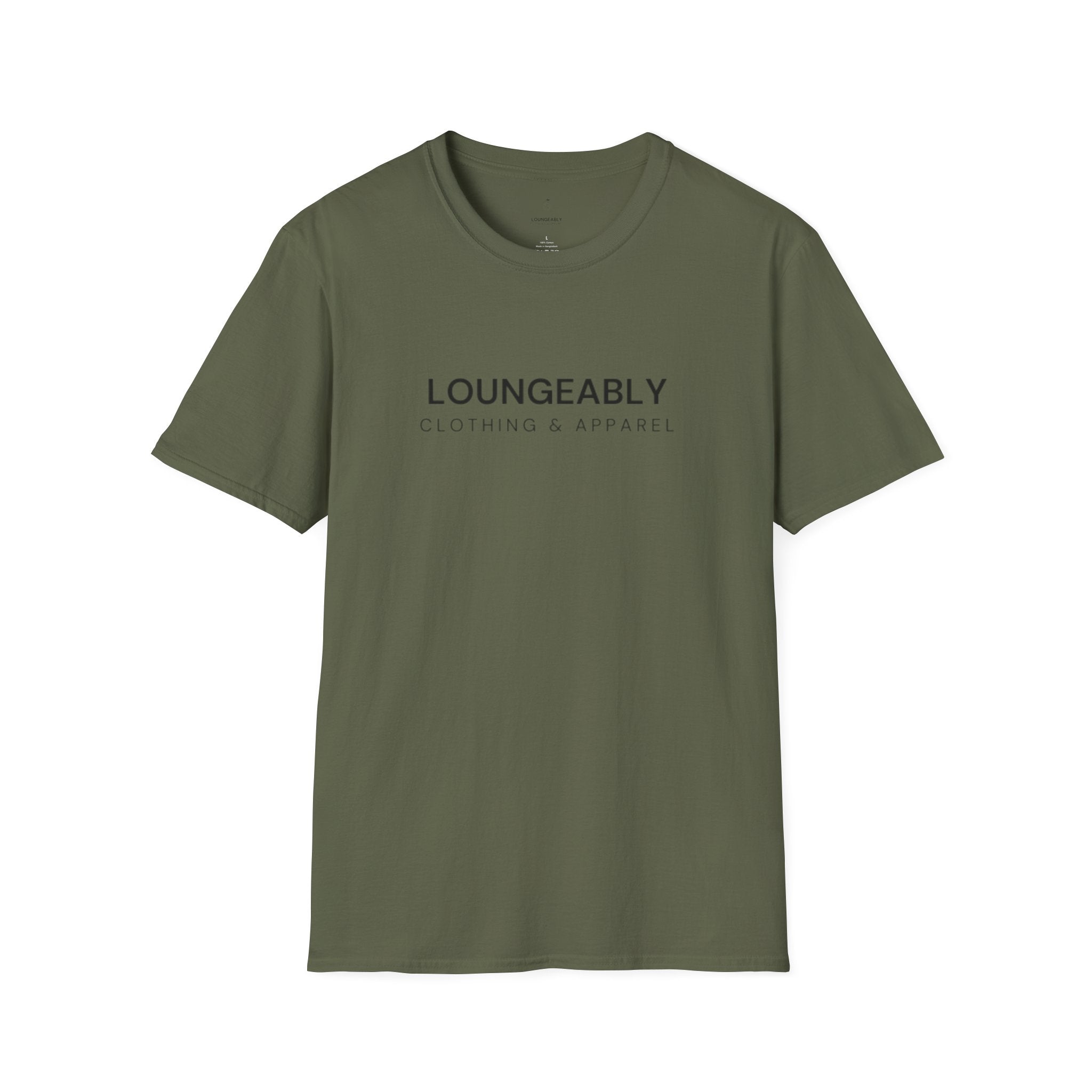 Loungeably Everyday T-Shirt — Minimal Globe & Plane Graphic Tee