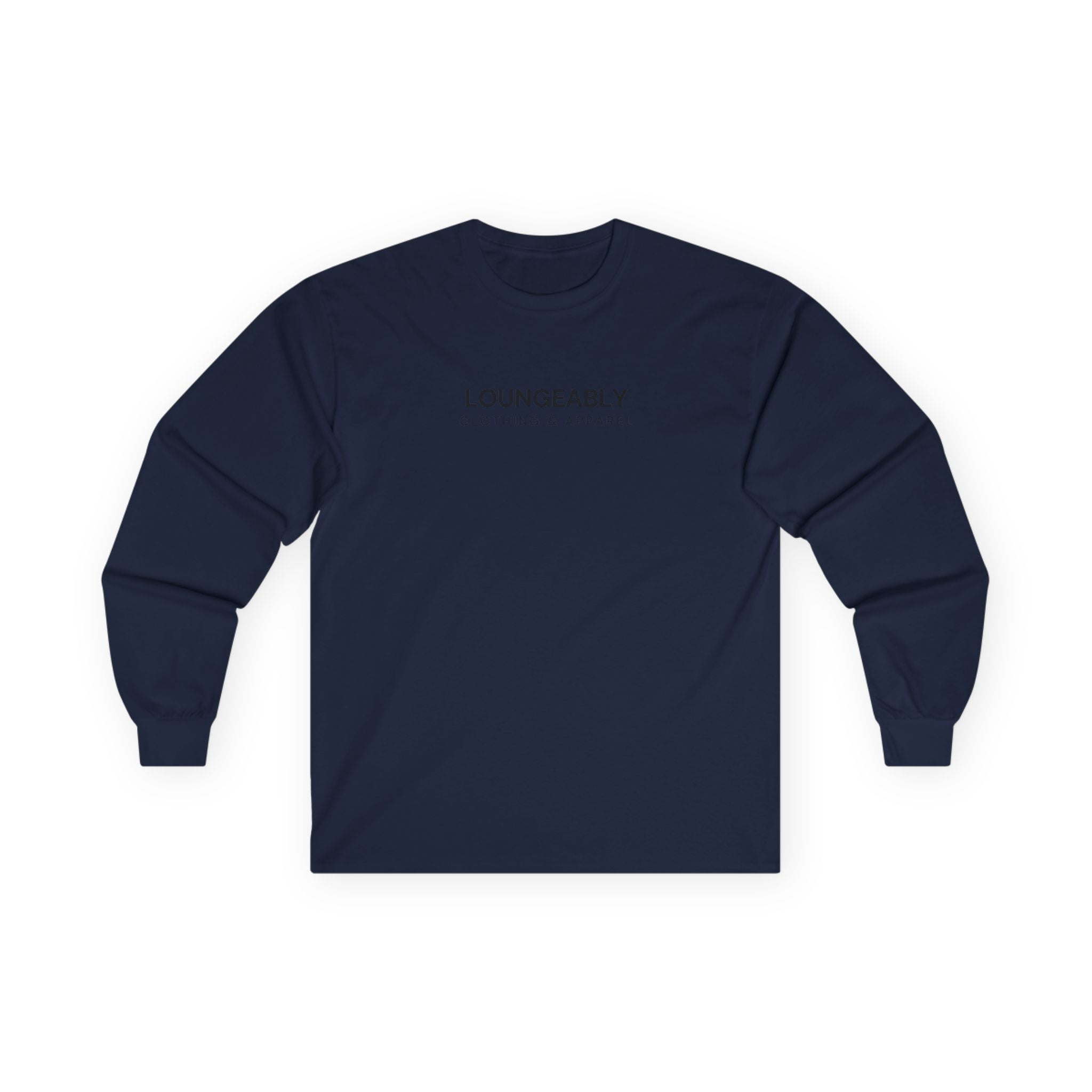 Loungeably Travel Long Sleeve Tee — Minimal Globe Design