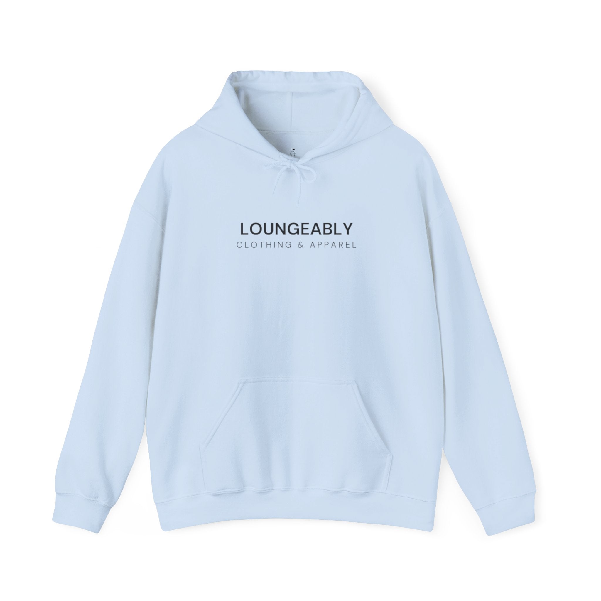 Loungeably Everyday Hoodie — Minimal Globe & Plane Graphic
