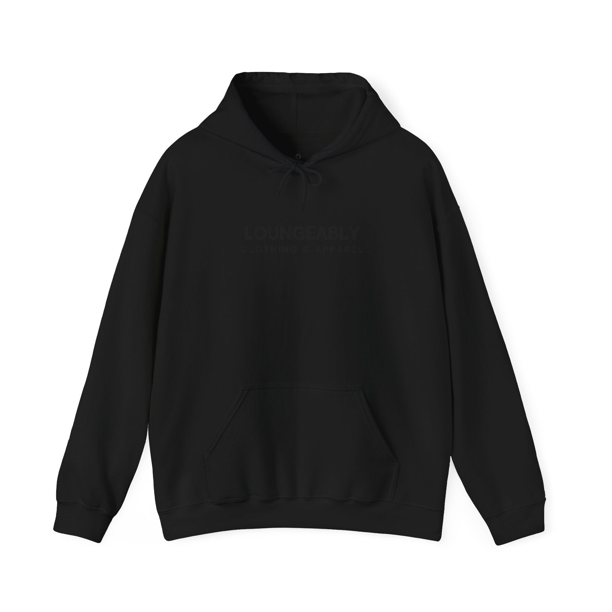 Loungeably Everyday Hoodie — Minimal Globe & Plane Graphic