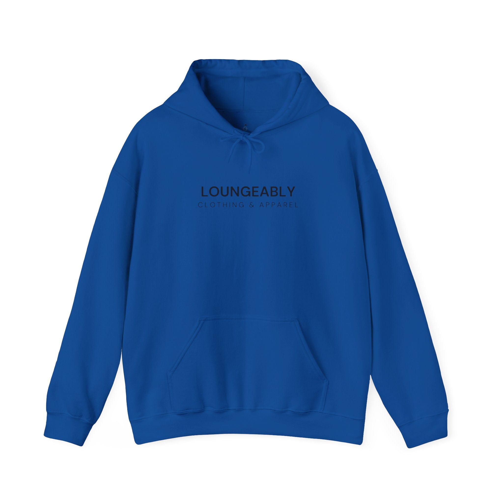 Loungeably Everyday Hoodie — Minimal Globe & Plane Graphic