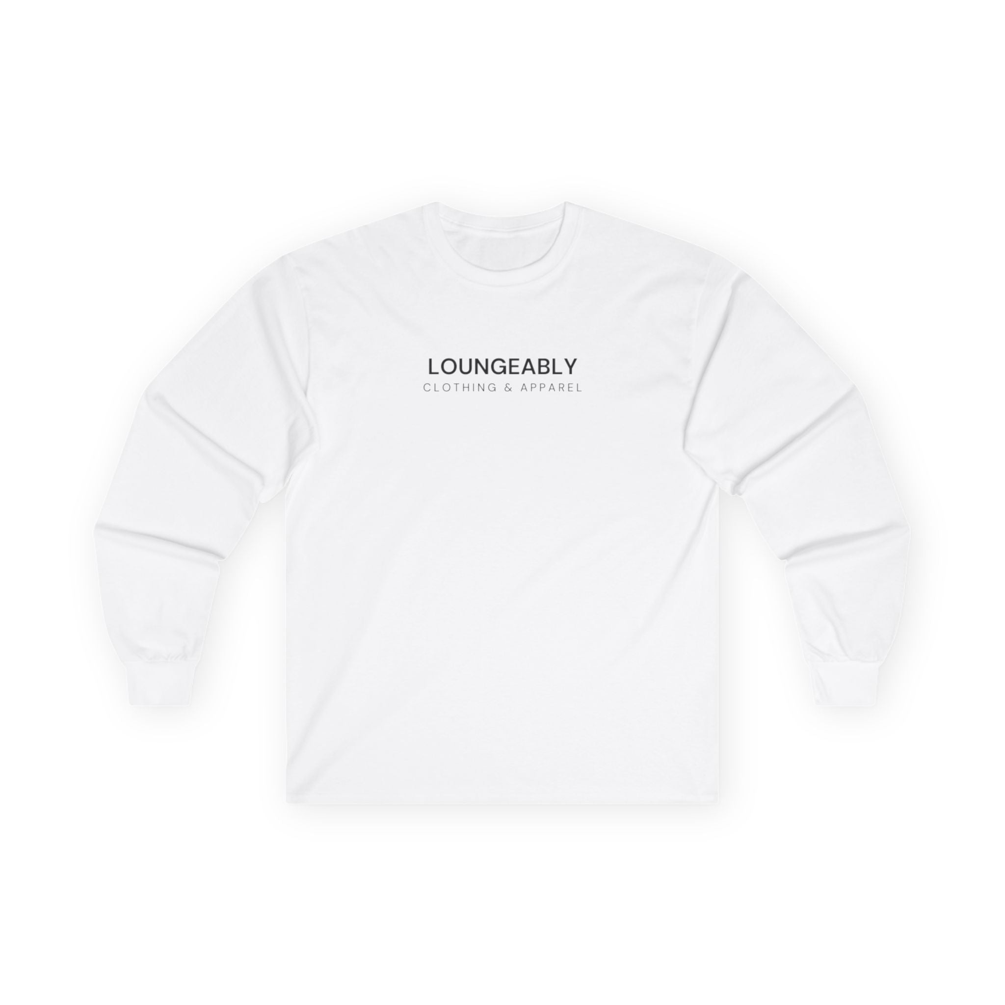 Loungeably Travel Long Sleeve Tee — Minimal Globe Design