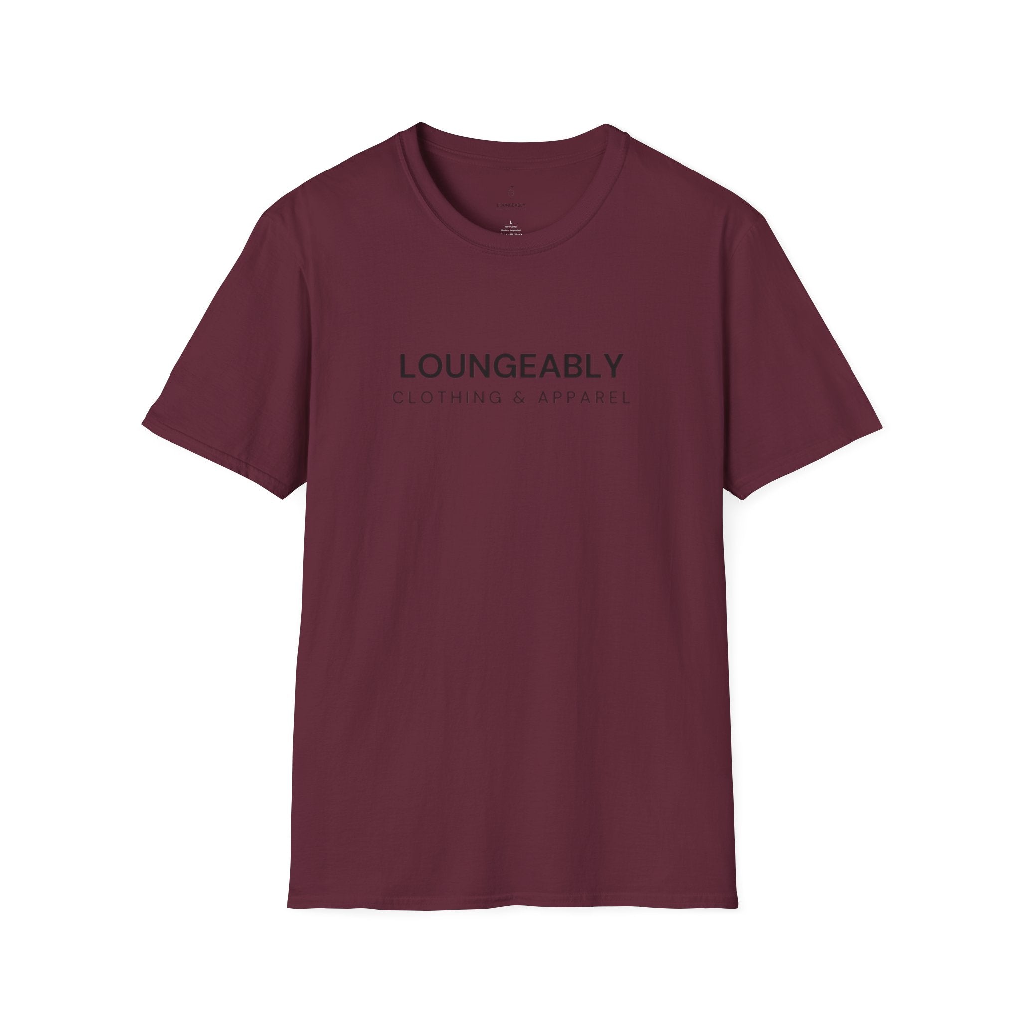 Loungeably Everyday T-Shirt — Minimal Globe & Plane Graphic Tee