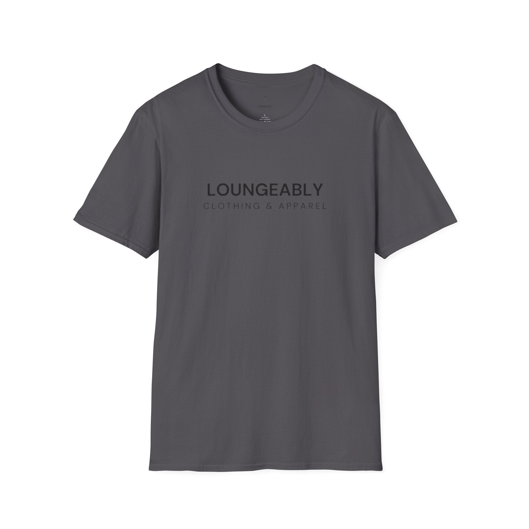 Loungeably Everyday T-Shirt — Minimal Globe & Plane Graphic Tee