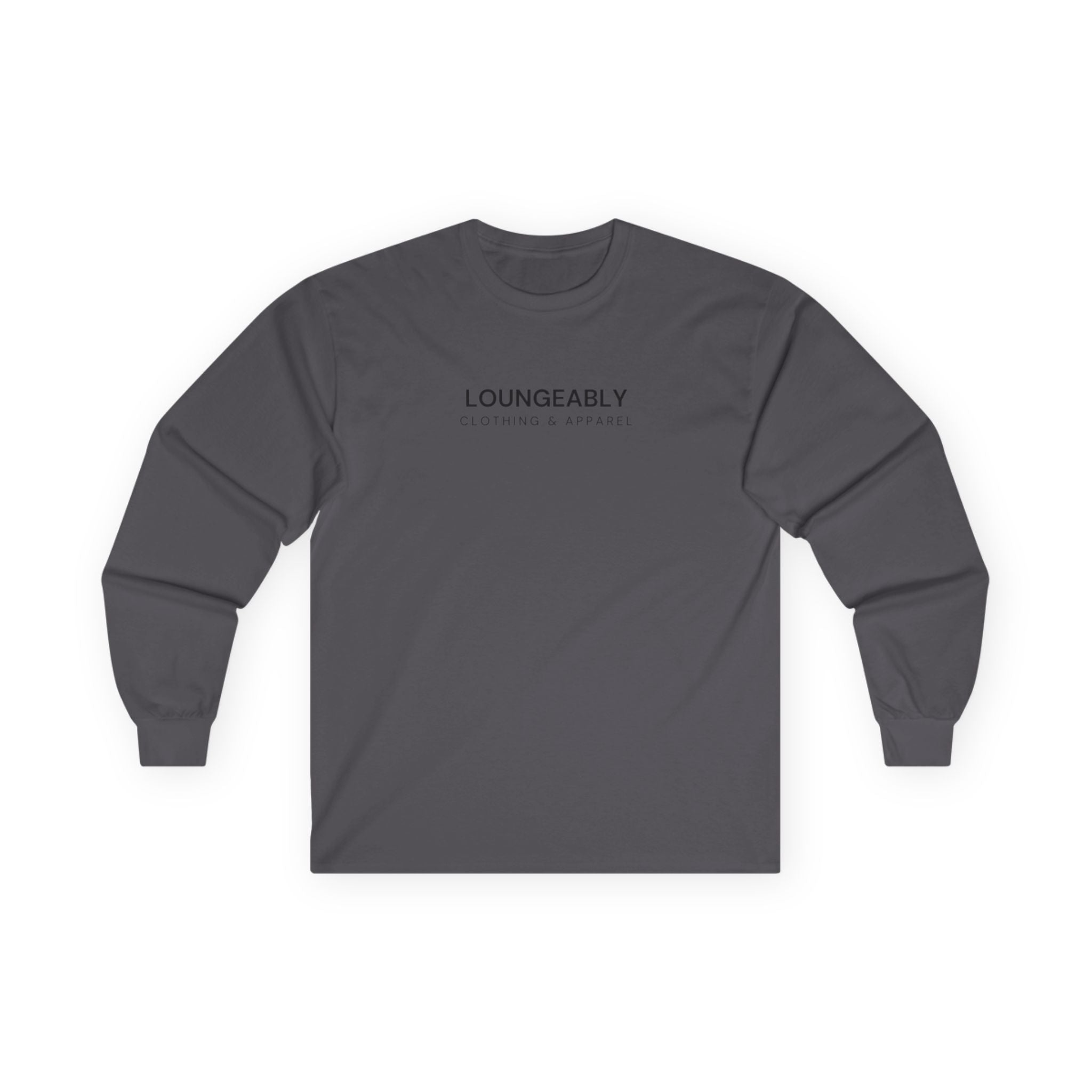 Loungeably Travel Long Sleeve Tee — Minimal Globe Design