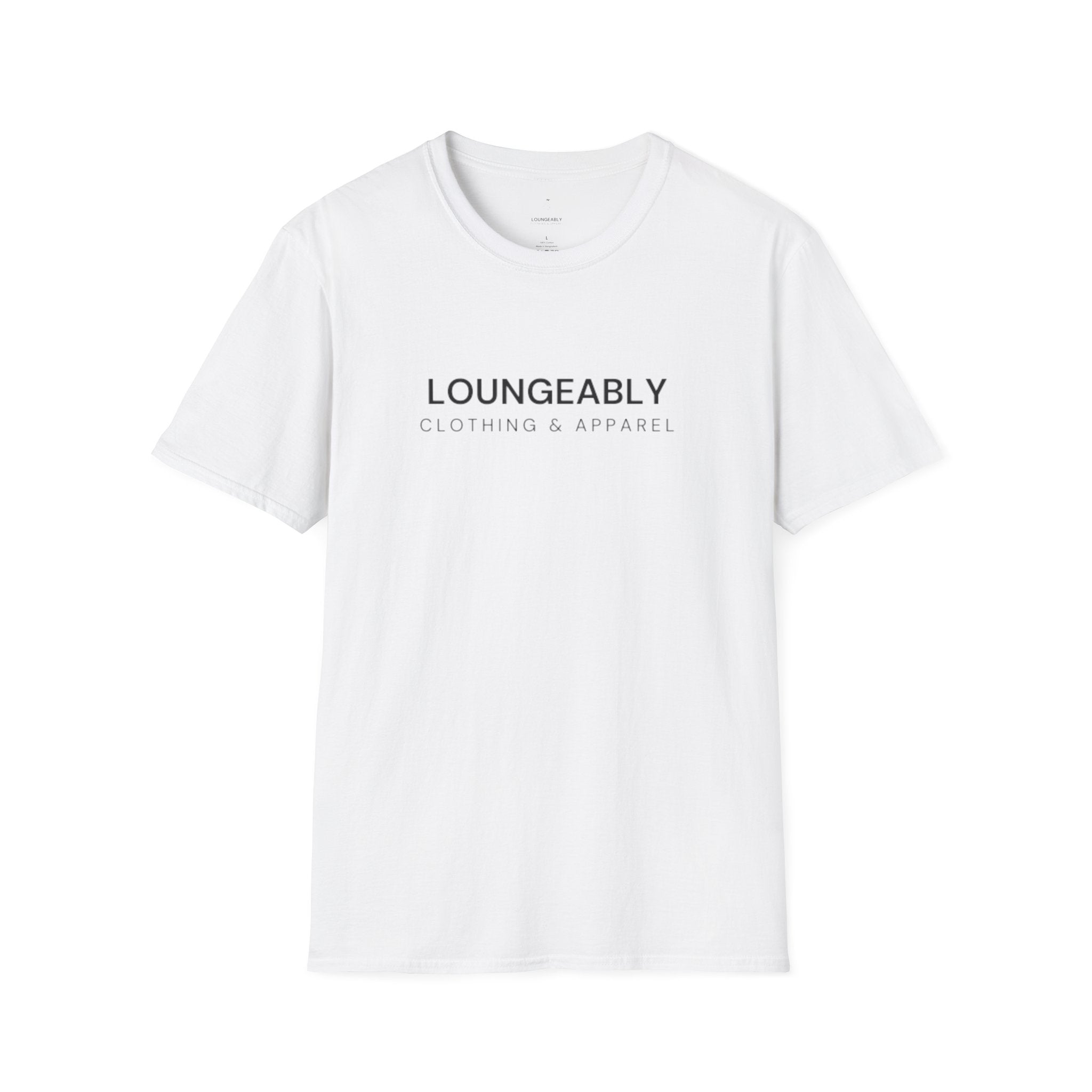 Loungeably Everyday T-Shirt — Minimal Globe & Plane Graphic Tee