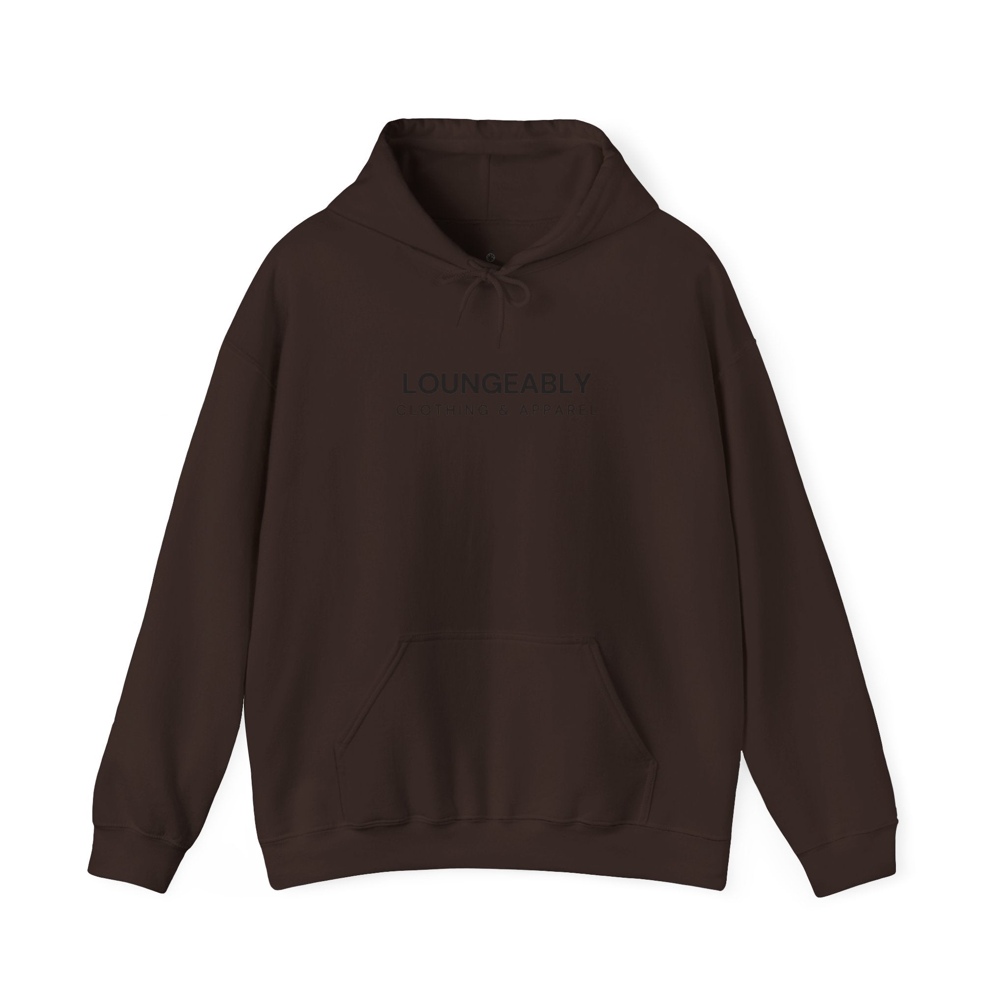 Loungeably Everyday Hoodie — Minimal Globe & Plane Graphic